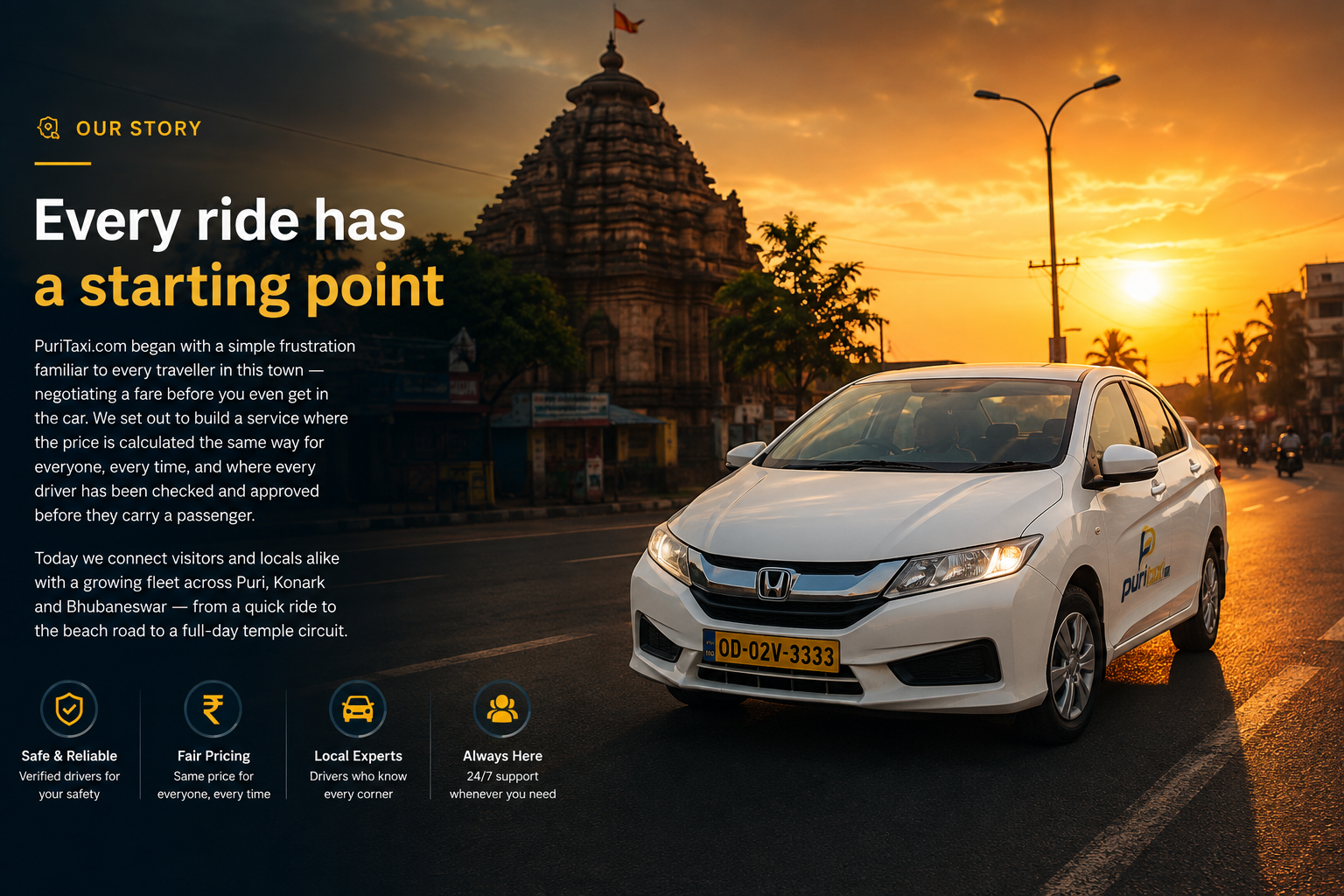 PuriTaxi.com drivers and fleet